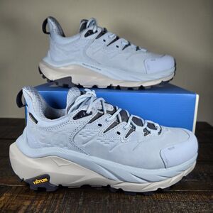 NEW Hoka One One Kaha 2 Low GTX Womens Size 6 B Running Hiking Shoes Blue Gray